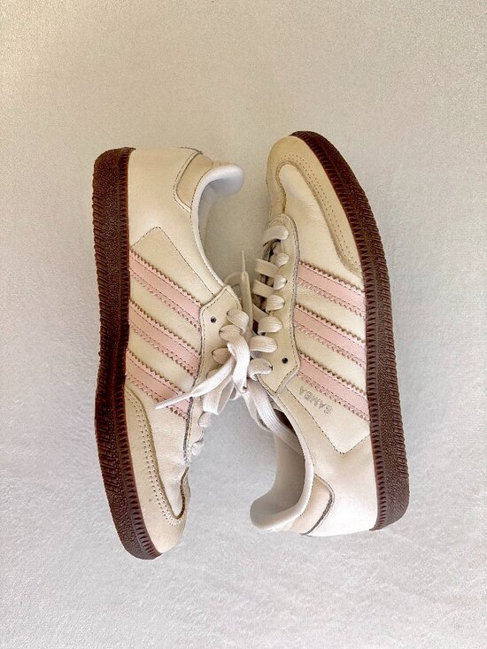adidas Shoes - Adidas Originals Samba OG Sneakers in White and Light Pink